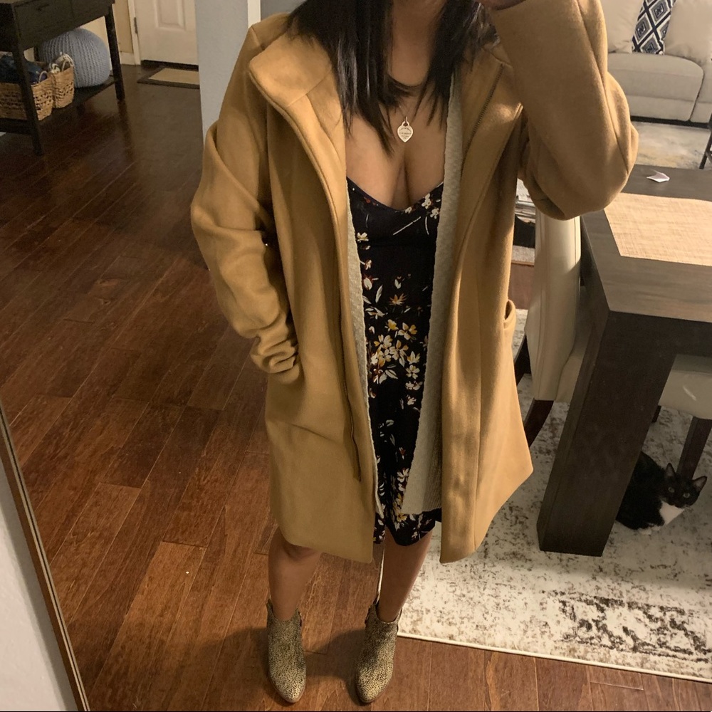 Time & Tru Tan Faux Wool Coat 🧥😍🤗
